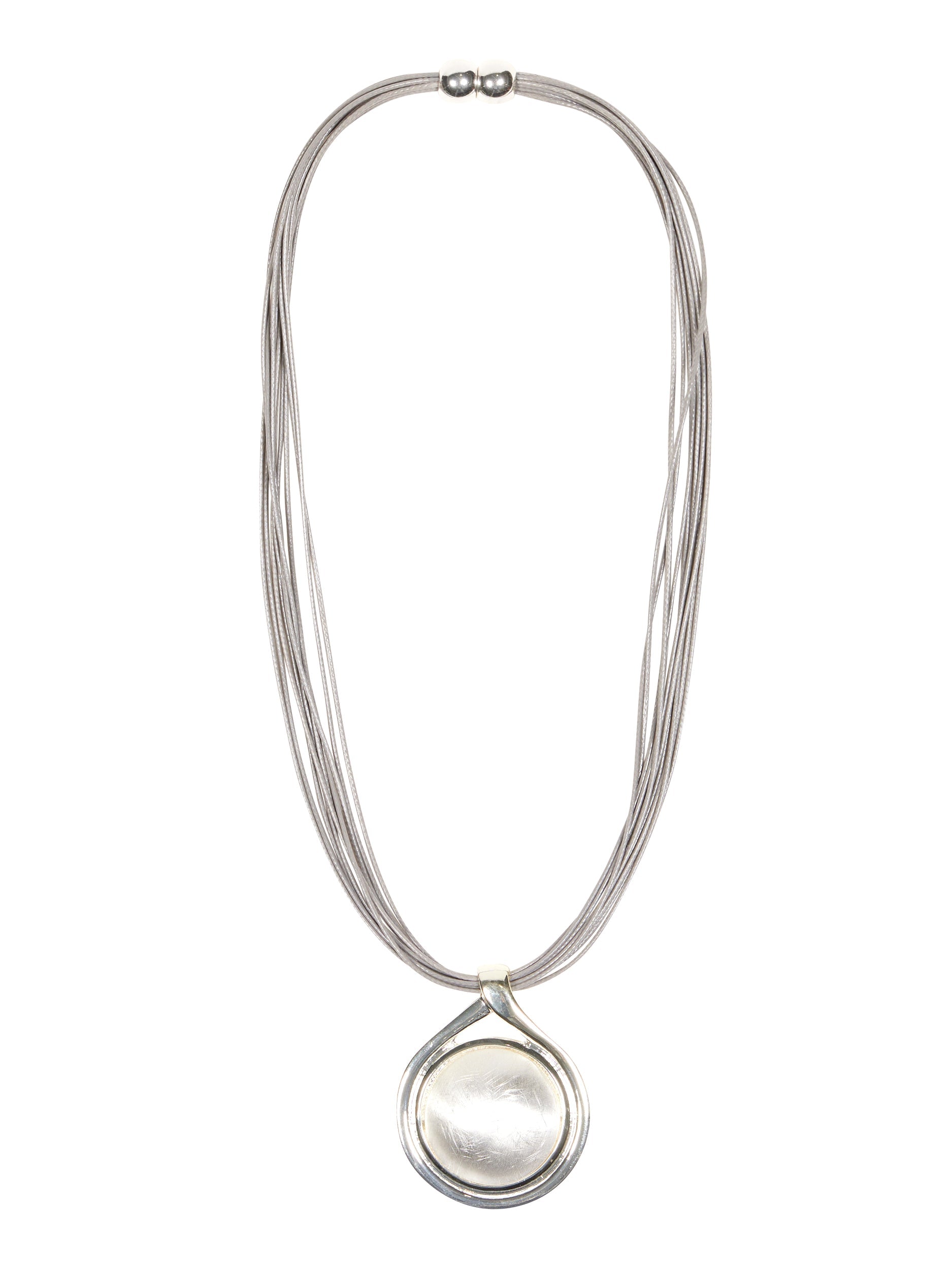 Clasp on sale necklace silver