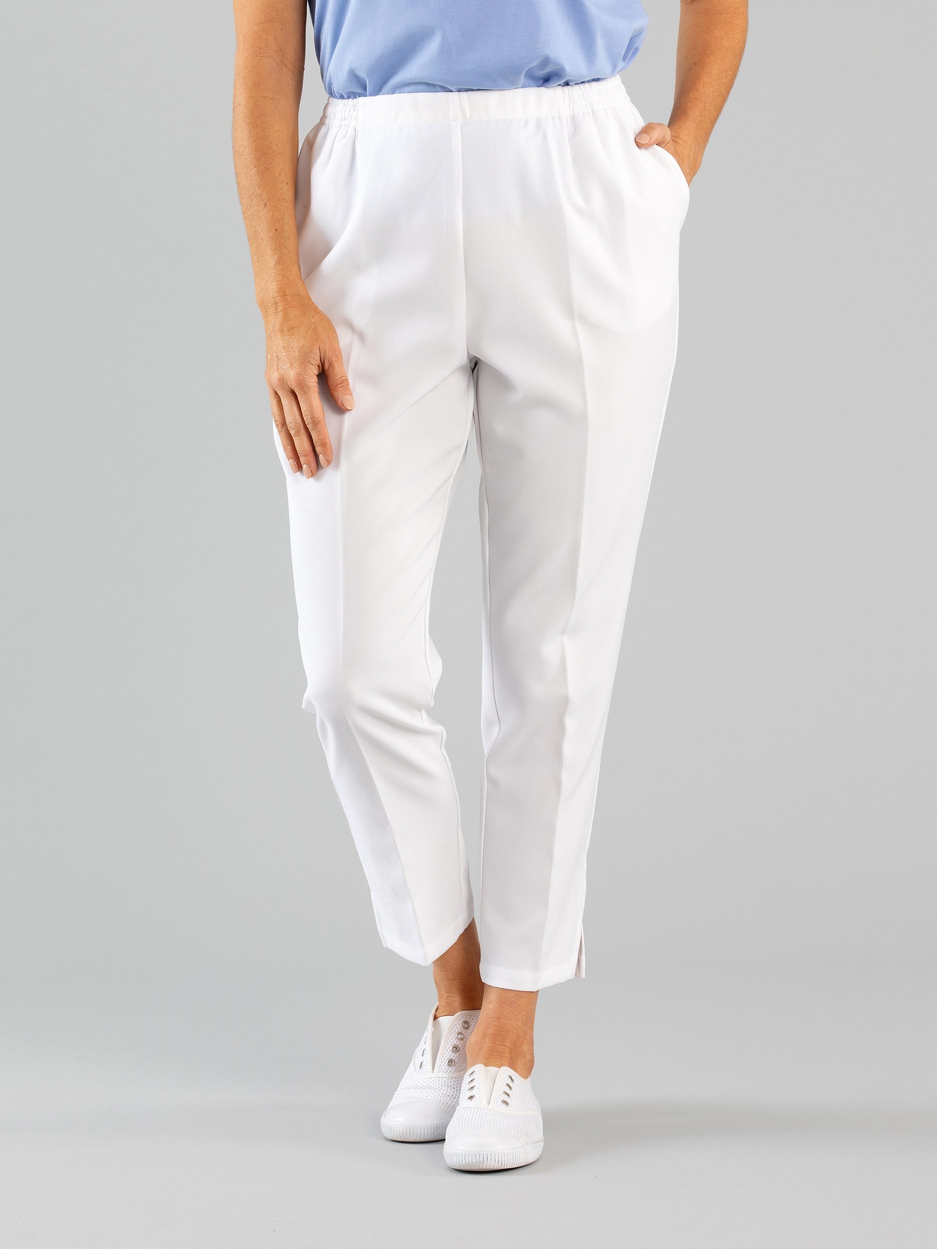 Robell Jacklyn Classic Short Length Trouser Silver | Jonzara